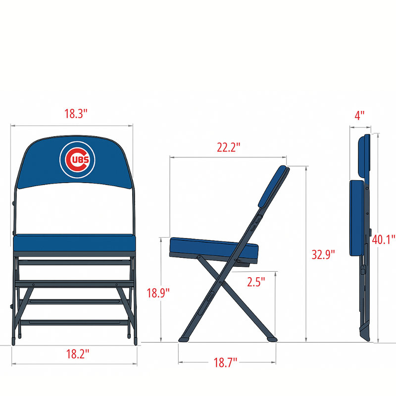 Chicago Cubs MLB Clubhouse Chair